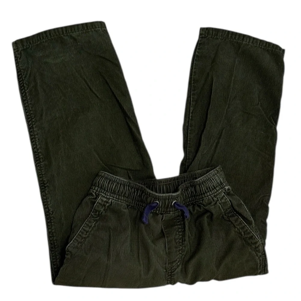 Hanna Andersson Boys Forest Green Corduroy Cord Pants Size 110 (5)